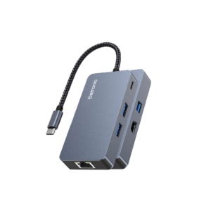 Datronic 6‑in‑1 4K 60Hz HDMI Multiport Adapter with 100W PD