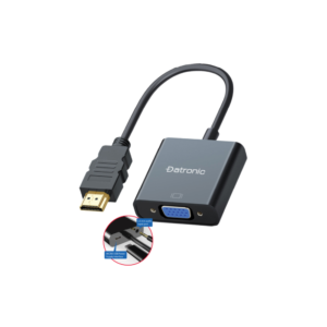 Datronic HDMI to VGA Adapter with Audio + Power Port