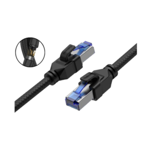 Datronic Fabric Braided CAT8 F/FTP Network LAN Cable 1M
